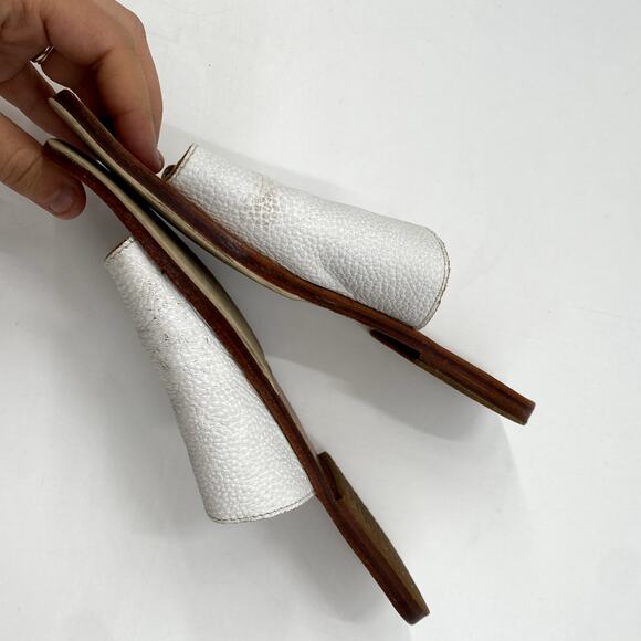 James Smith white slide sandals - Picture 3 of 5